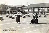 Japanese School Girls Doing Martial Arts