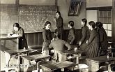 Japanese School Girls in a Classroom