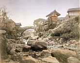 Amida Bridge and Korai Bridge on Nakashima River, Nagasaki
