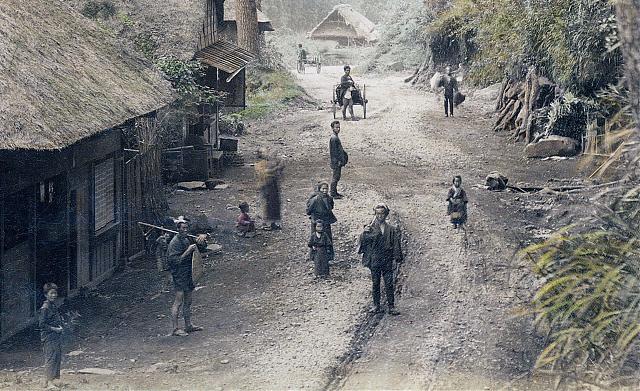 Hakone 1890s • Rural Road | OLD PHOTOS of JAPAN