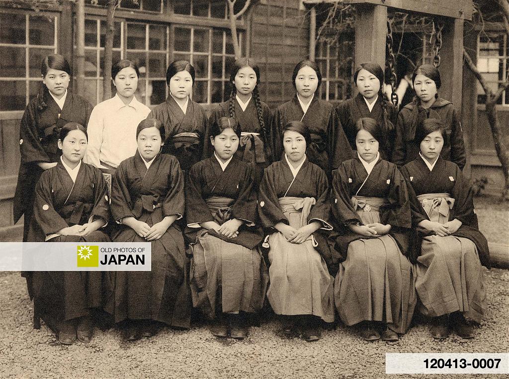 120413-0007 - Japanese Female High School Students, 1920s