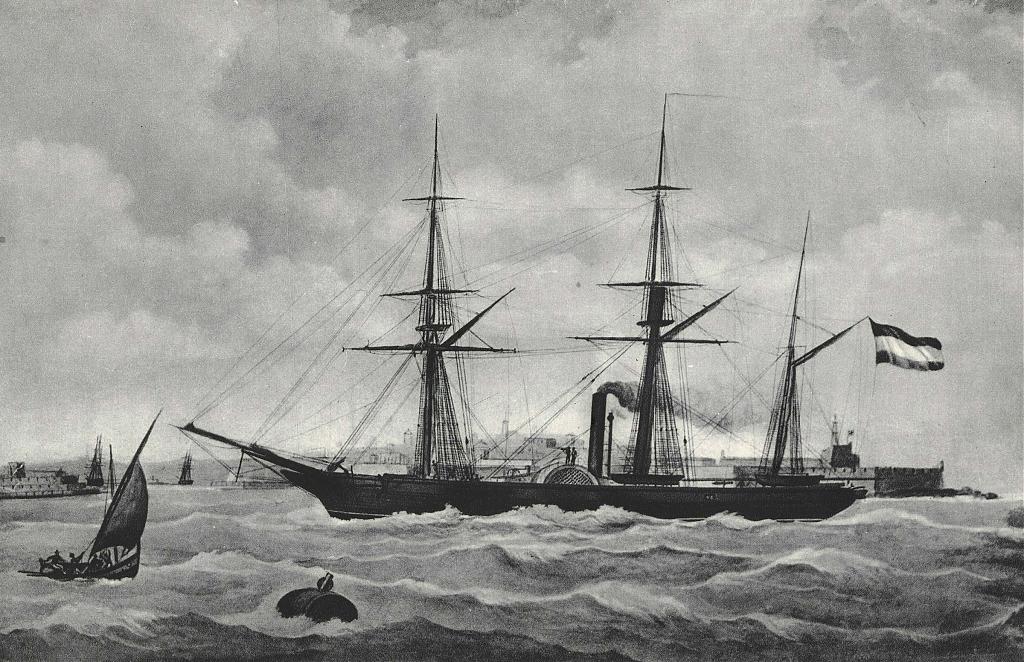 Dutch paddle steamer Soembing (1850-1855)