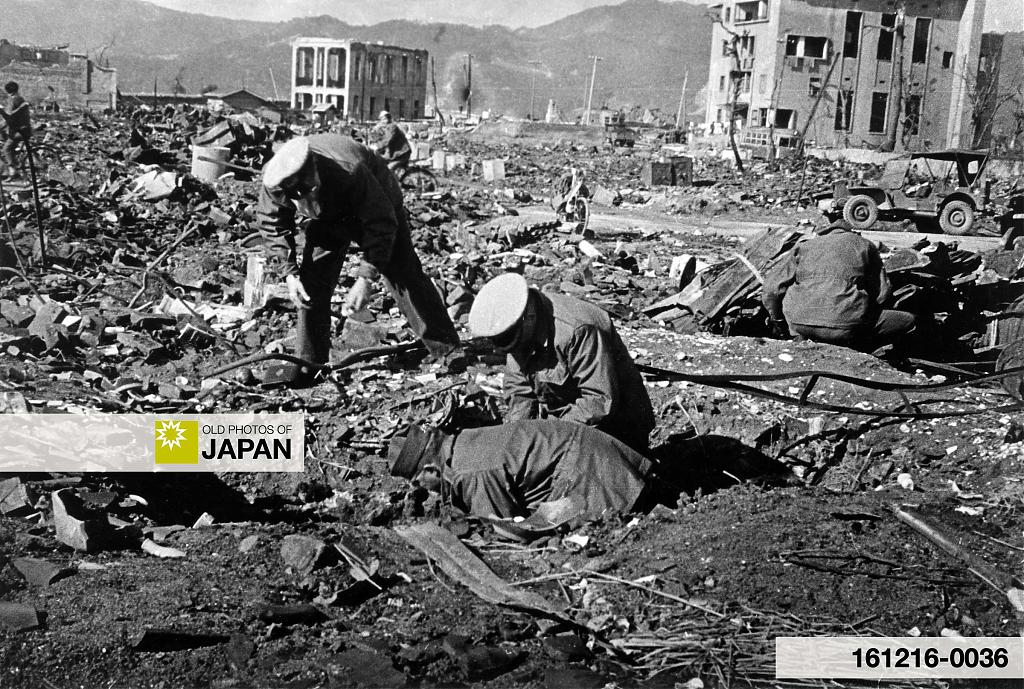 Hiroshima after the atomic bombing, 1945.