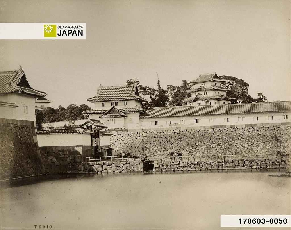 Sakashita Gate at the former Edo Castle sometime before 1873