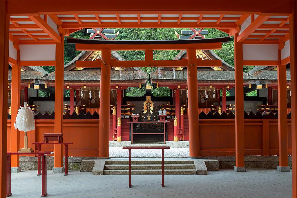 Main sanctuary of the Yoshida Shrine in Kyoto, 2017
