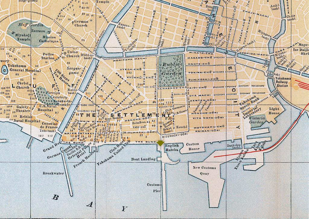 70417-0001 - Map of Yokohama, 1920