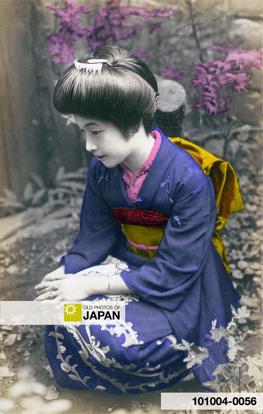 101004-0056 - Japanese Woman in Kimono, 1910s