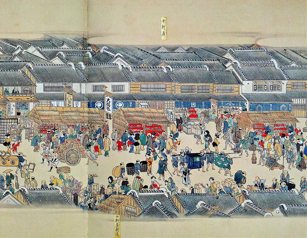 The doll market at Nihonbashi, 1805