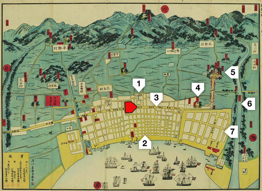 210125-0008-OS - 1868 (Keio 4) map of Kobe