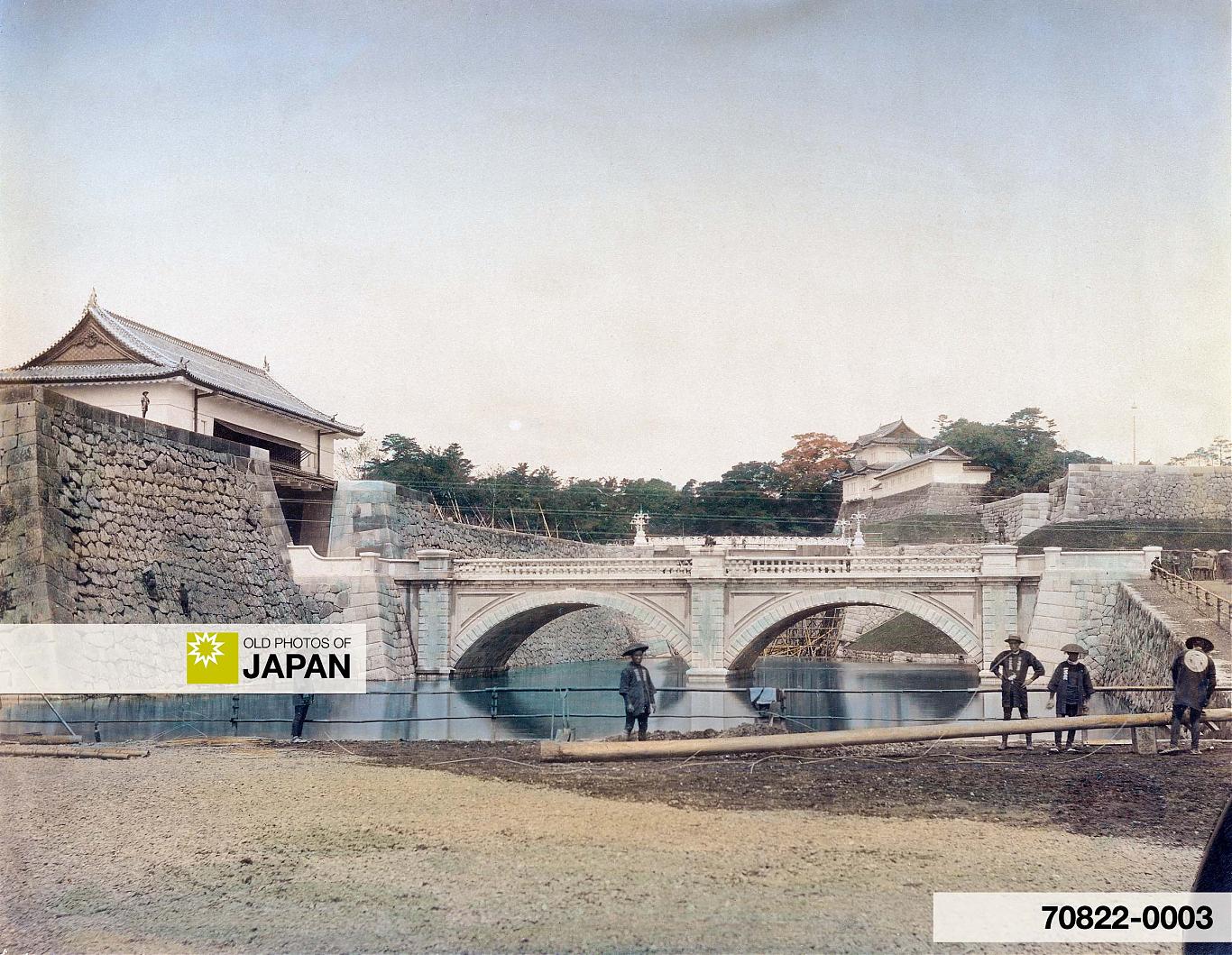 70822-0003 - Nijubashi Bridge, Imperial Palace, Tokyo, 1890s