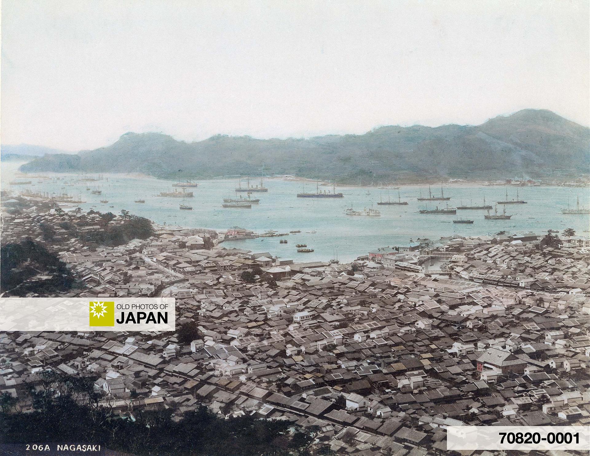70820-0001 - Panoramic View on Nagasaki, 1890s