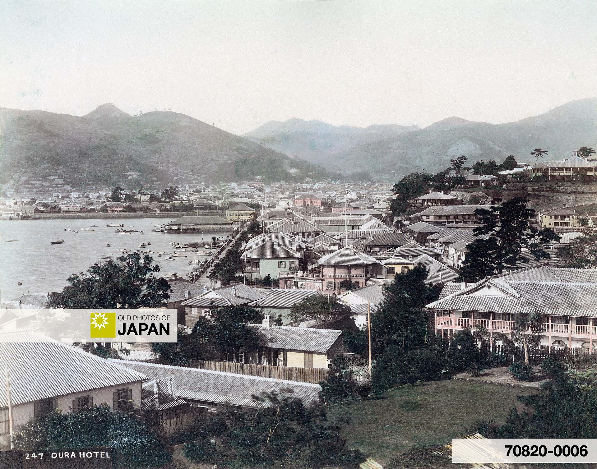 70820-0006 - View on Oura, Nagasaki, 1880s