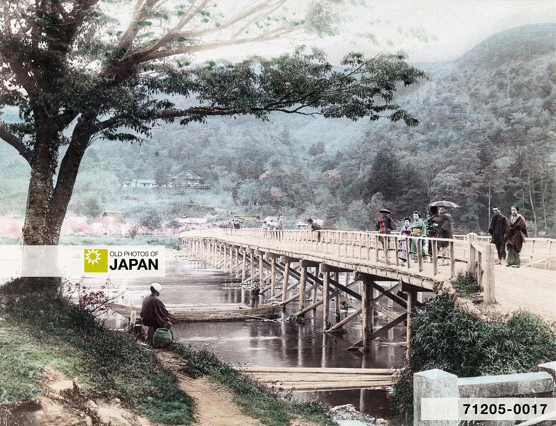 71205-0017 - Togetsu Bridge, Arashiyama, Kyoto, 1880s
