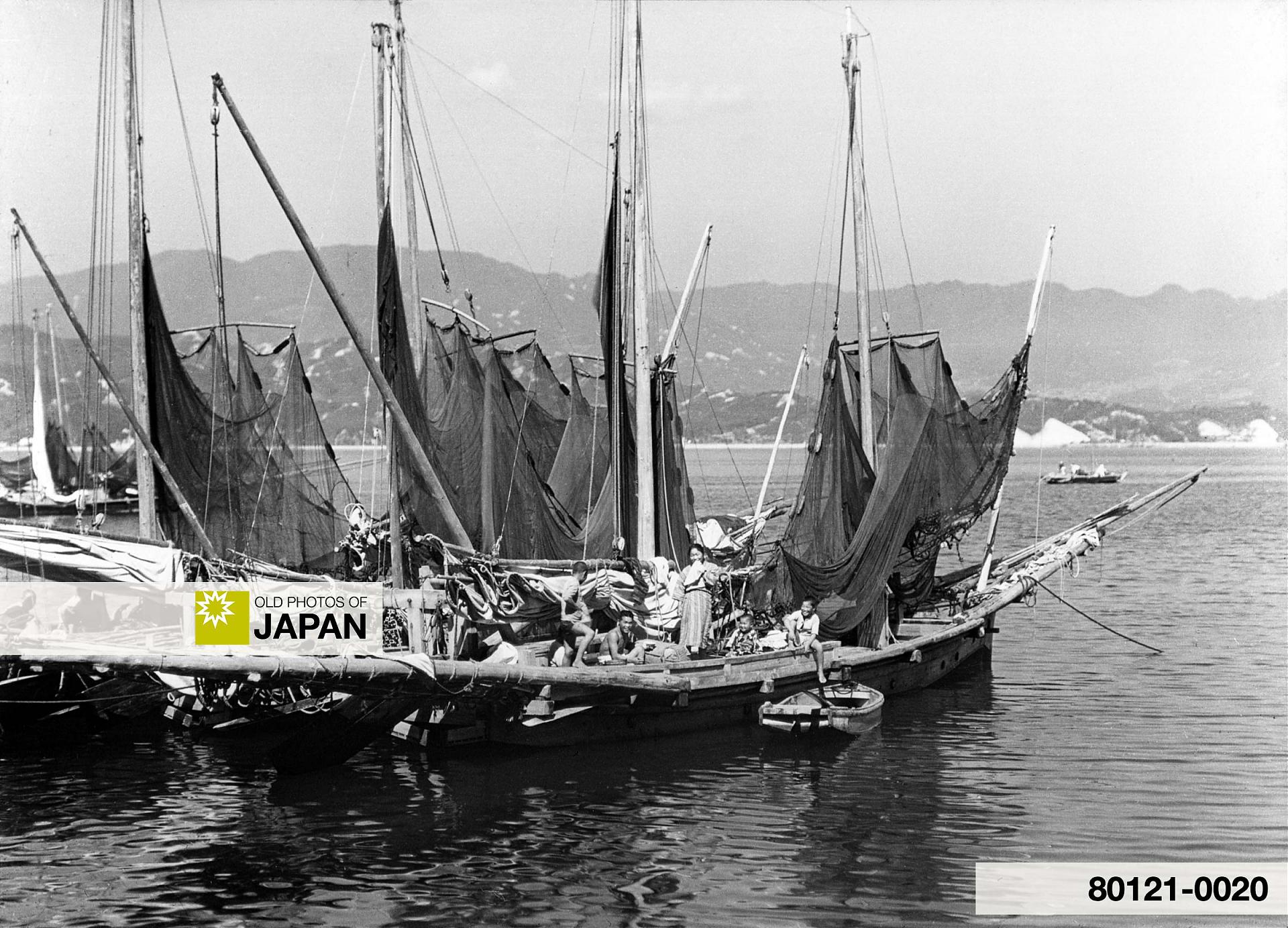 80121-0020 - Fishing Boats at Miyajima, Japan, 1930