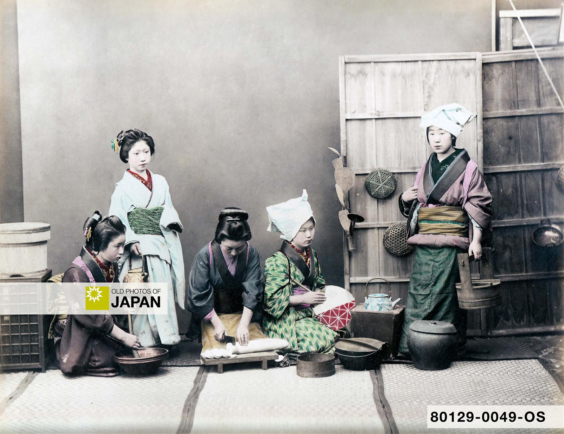 80129-0049 - Japanese Women Cooking