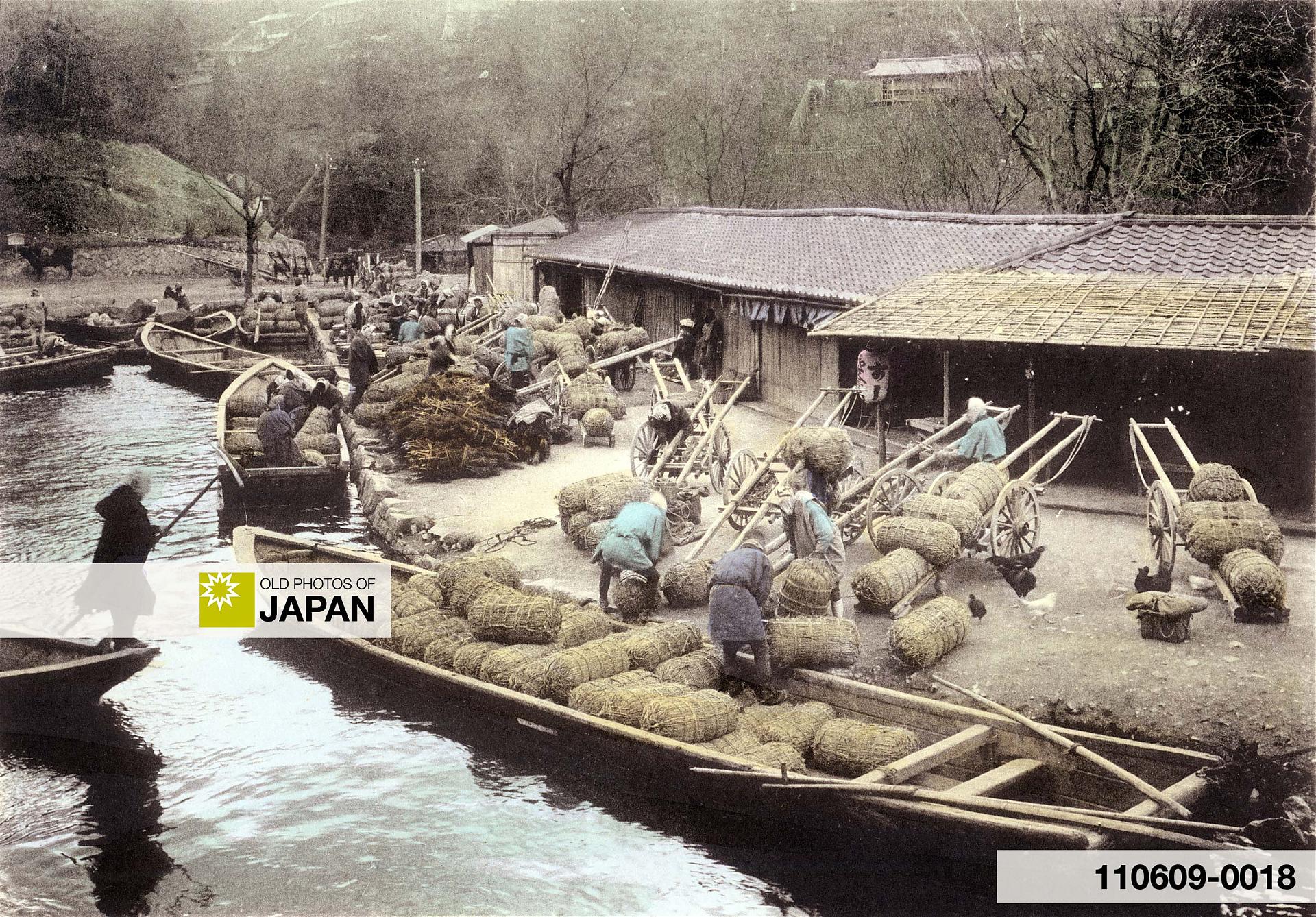 110609-0018 - Shipping Rice in Japan, 1907 (Meiji 40)