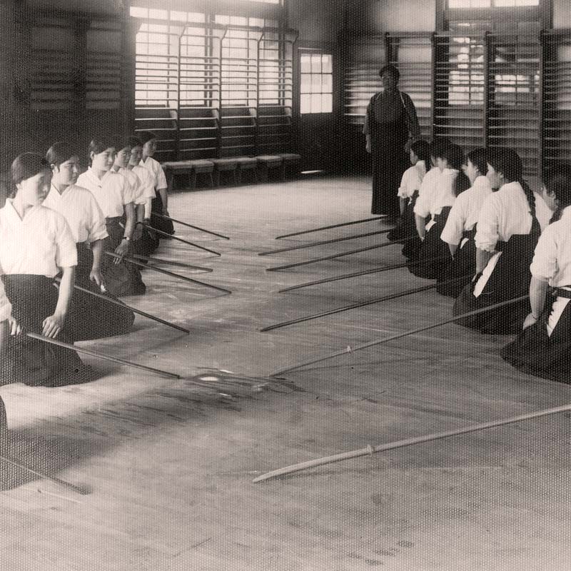Japanese School Girls Doing Martial Arts
