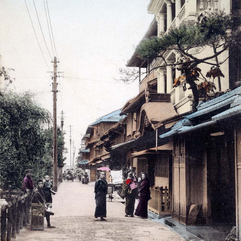 70314-0026 - Fukuhara Brothel District, Kobe, 1910s