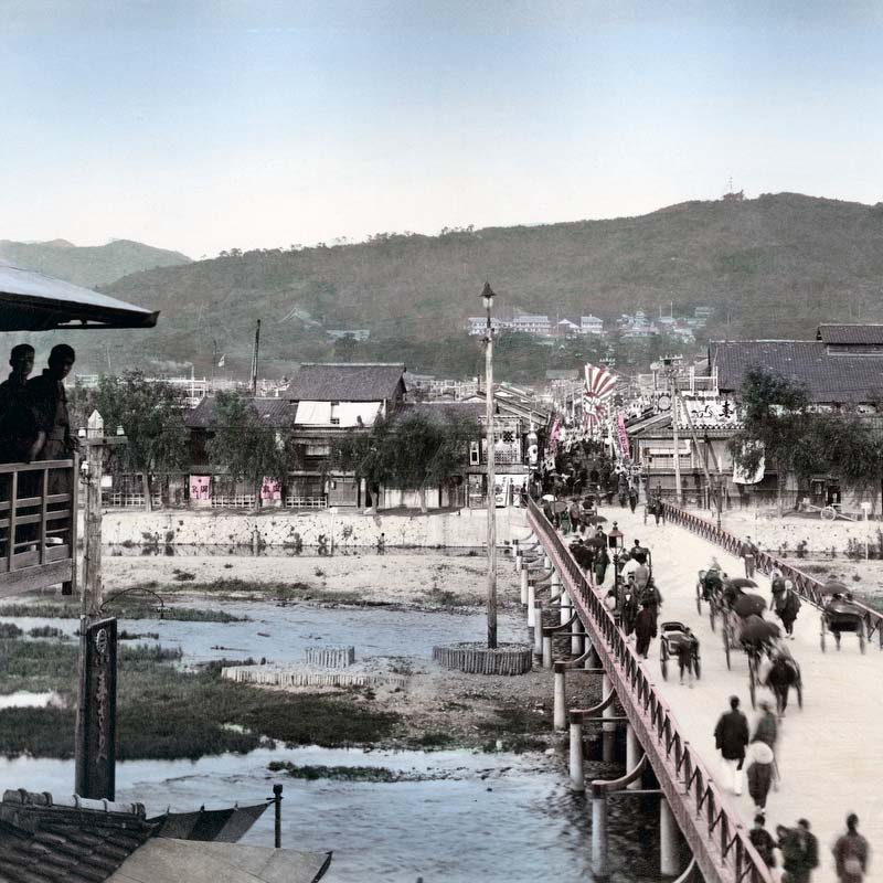 70523-0011 - Shijo Ohashi, Kyoto, 1890s