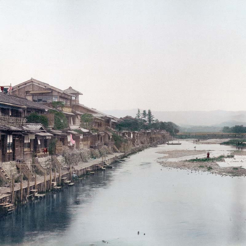 80115-0009 Kamogawa River, Kyoto, 1890s