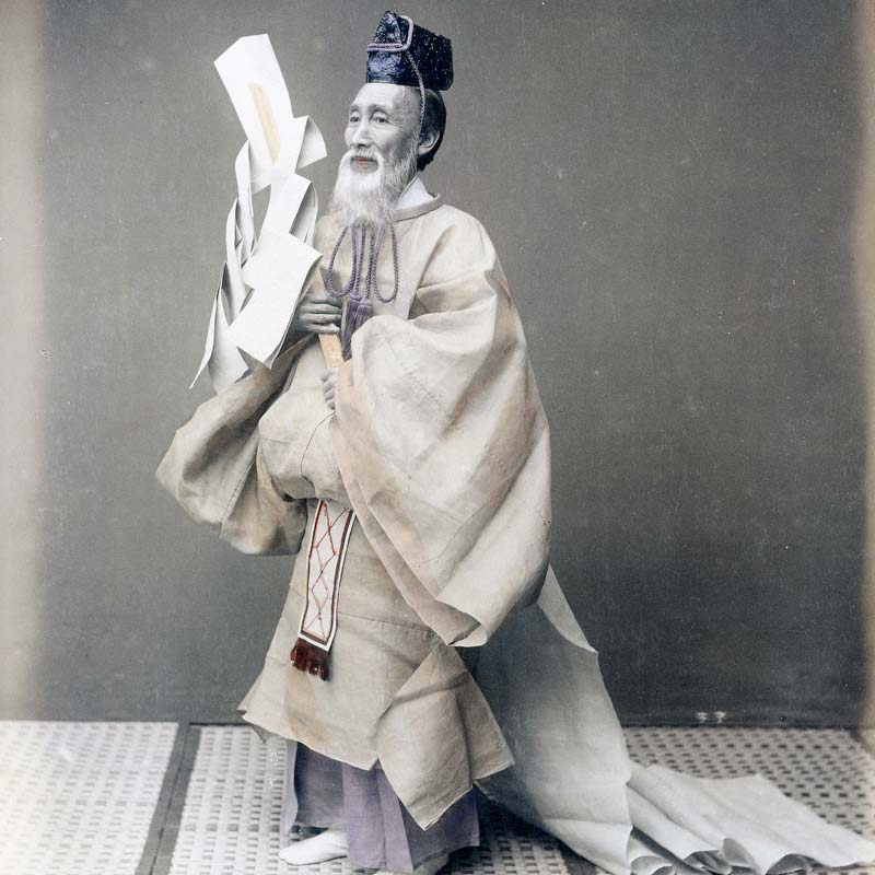 80115-0017 - Japanese Shinto Priest, 1880s