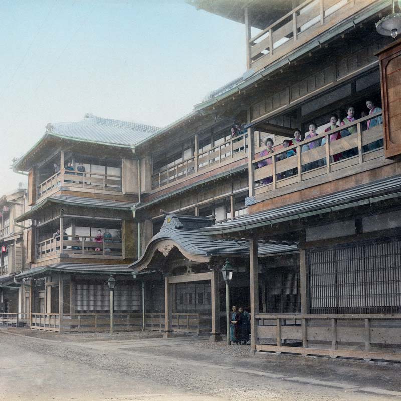 70208-0016 - Brothel in Yoshiwara, Tokyo, 1890s