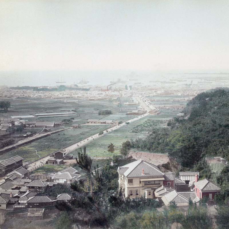 70219-0028 - View on Kobe, Hyogo Prefecture, 1880s