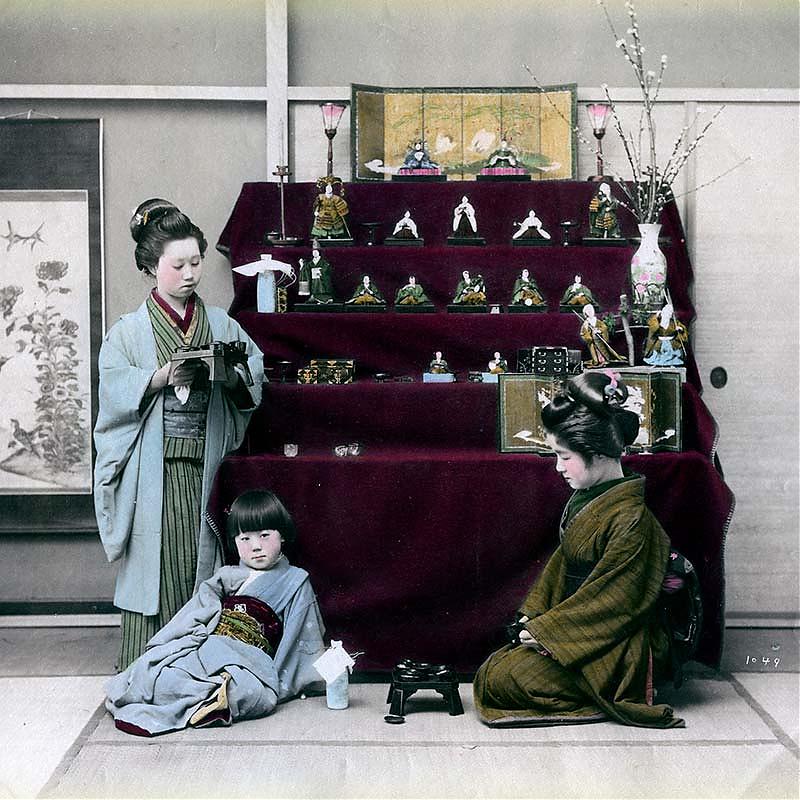 80303-0071-PP - Hinamatsuri Doll Festival Display, 1890s